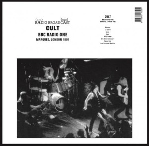 Cult "BBC RADIO ONE (MARQUEE, LONDON 1991)" LP